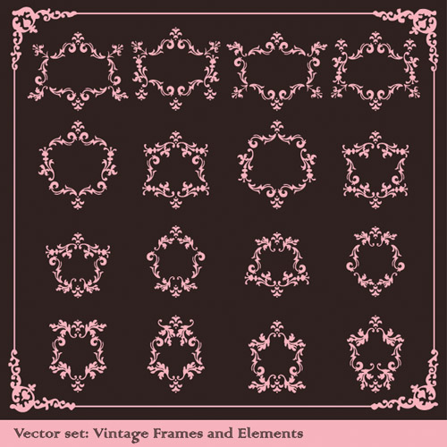 free vector Europeanstyle lace border vector classic